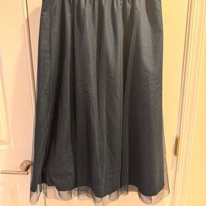 J. Crew Sparkly Polka Dot Tulle Skirt Size L